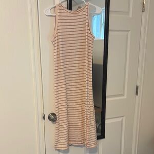 Old Navy Cream and Brown Striped Top